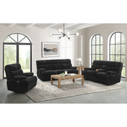 Admiral Power Motion Loveseat with Console in Masis Black