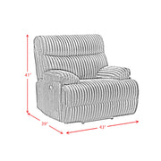 Admiral Power Motion Recliner in Masis Black