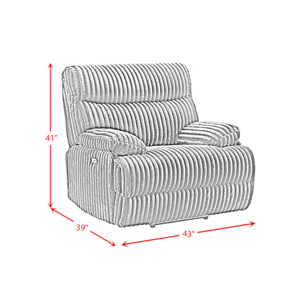 Admiral Power Motion Recliner in Masis Black
