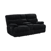 Admiral Power Motion Loveseat with Console in Masis Black