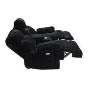 Admiral Power Motion Loveseat with Console in Masis Black