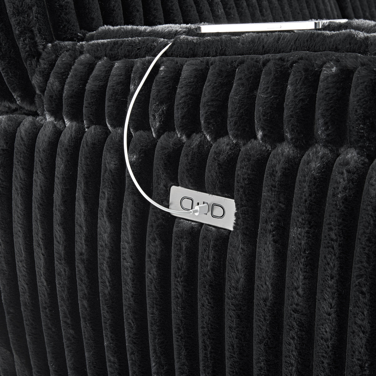 Admiral Power Motion Sofa in Masis Black