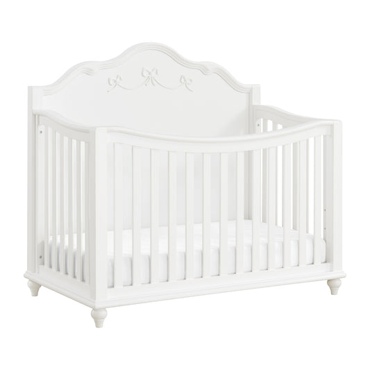Alana Crib with Guardrails in White