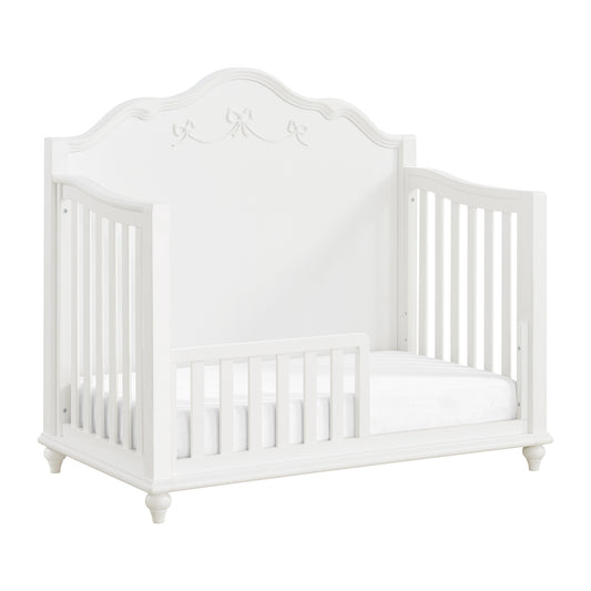 Alana Crib with Guardrails in White