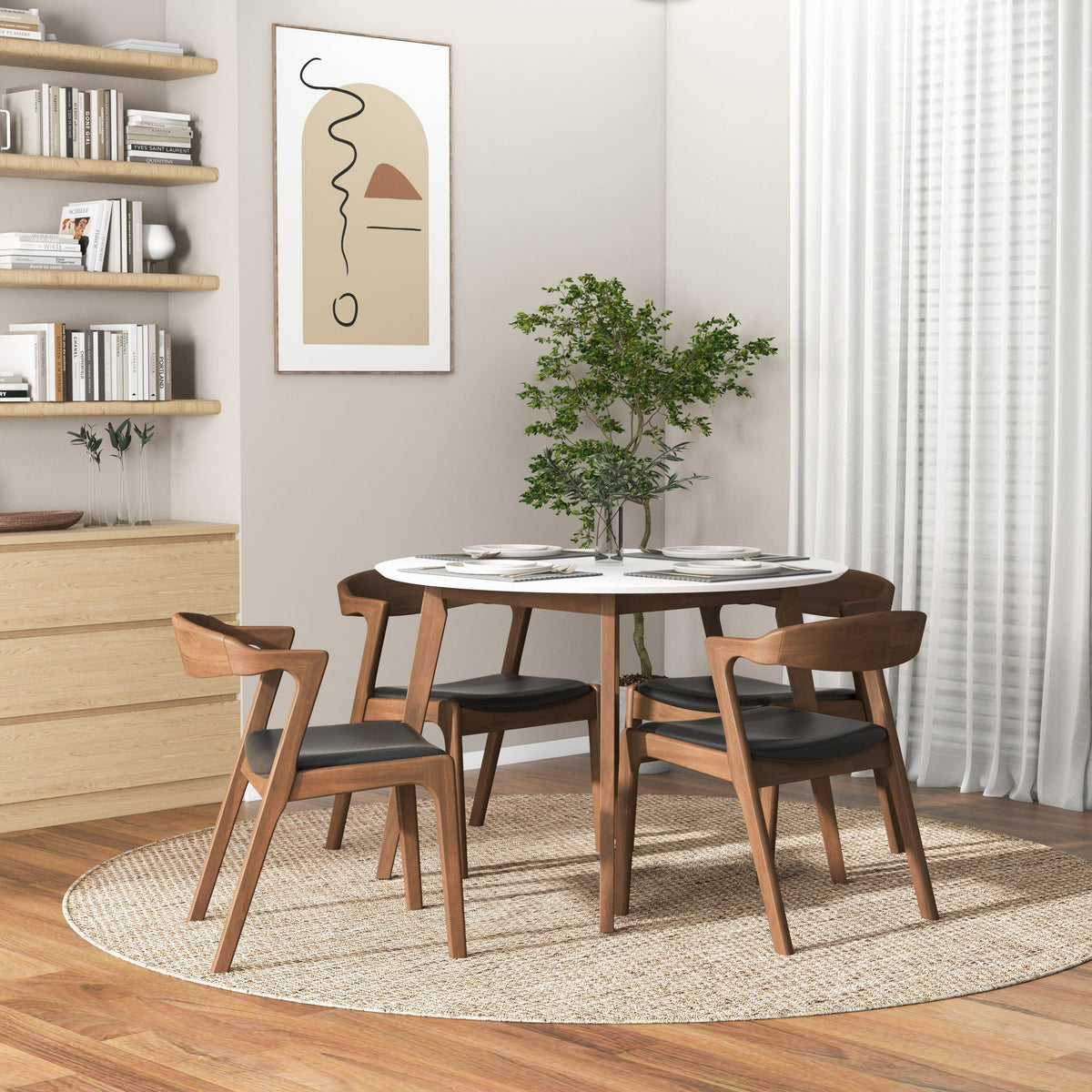 Mesa de comedor Alina (blanca)