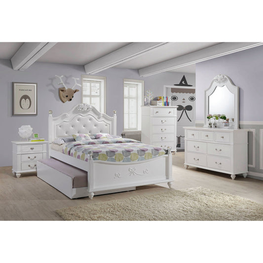 ALANA FULL PLATFORM 3PC BEDROOM SET W/ STORAGE TRUNDLE
