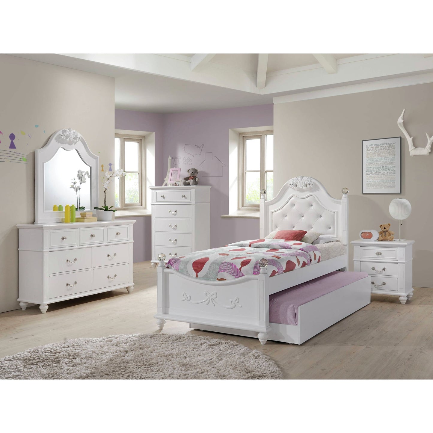 Alana Twin Platform 6PC Bedroom Set