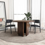 Alden Round Walnut Dining Table