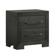 Allan 2-Drawer Nightstand In Black