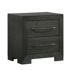 Allan 2-Drawer Nightstand In Black