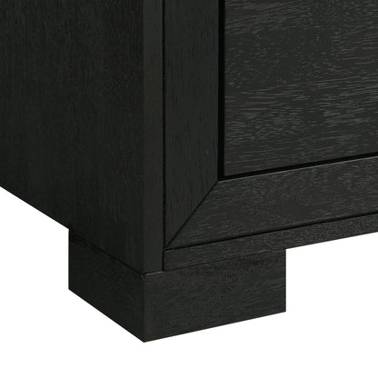 Allan King 3PC Bedroom Set with 2 Nightstands in Black