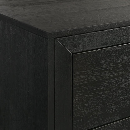 Allan King 5PC Bedroom Set with 2 Nightstands, Dresser & Chest in Black