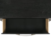 Allan Queen 4PC Bedroom Set with 2 Nightstands & Dresser in Black