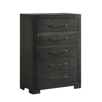 Allan 5-Drawer Chest In Black