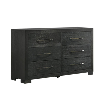 Allan 6-Drawer Dresser In Black