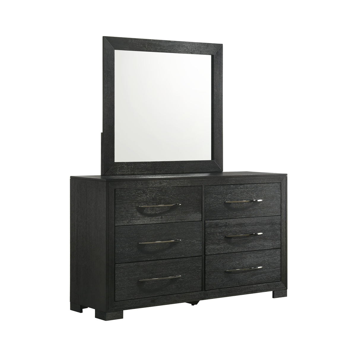 Allan Dresser & Mirror Set In Black