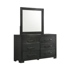 Allan Dresser & Mirror Set In Black