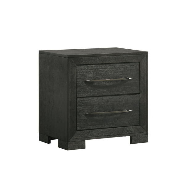 Allan 2-Drawer Nightstand In Black