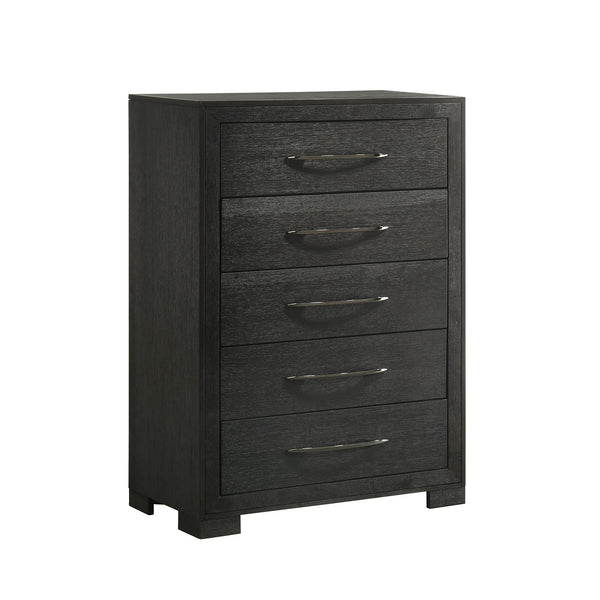 Allan 5-Drawer Chest In Black