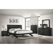 Allan Full Panel 5PC Bedroom Set in Black