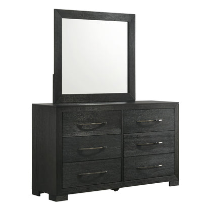 Allan King Panel 5PC Bedroom Set in Black