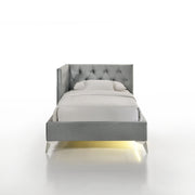 Amberley Twin UPH Corner Bed with LED and USB in Grey
