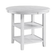 Amherst Counter Table W/Wood Leg White Finish