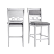 Amherst Counter Side Chair W/Fabric Cushion White Finish (2 Per Pack)