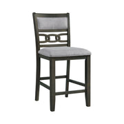 Amherst Counter Side Chair W/Fabric Cushion Grey Finish (2 Per Pack)