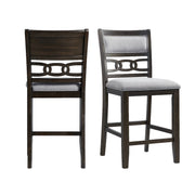 Amherst Counter Side Chair W/Fabric Cushion Dark Finish (2 Per Pack)