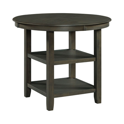Amherst Counter Table W/Wood Leg Grey Finish