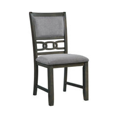 Amherst Dining Side Chair W/Fabric Cushion Side Stretcher Grey Finish (2 Per Pack)