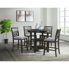 Amherst Counter Side Chair W/Fabric Cushion Dark Finish (2 Per Pack)
