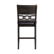 Amherst Counter Side Chair W/PU Cushion Dark Finish (2 Per Pack)