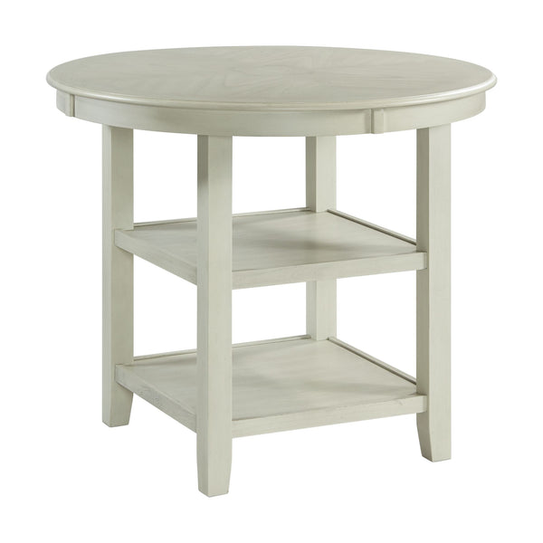 Amherst Counter Table W/Wood Leg White Finish