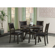Amherst Dining Side Chair W/PU Cushion Side Stretcher Dark Finish (2 Per Pack)