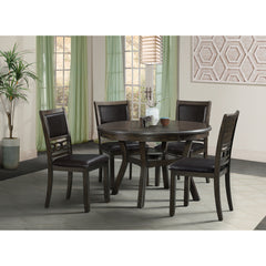 Amherst Dining Side Chair W/PU Cushion Side Stretcher Dark Finish (2 Per Pack)