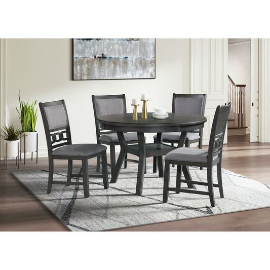 Amherst Dining Side Chair W/Fabric Cushion Side Stretcher Grey Finish (2 Per Pack)