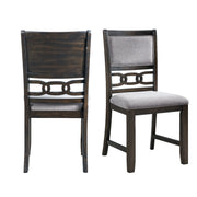 Amherst Dining Side Chair W/Fabric Cushion Dark Finish (2 Per Pack)