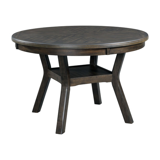 Amherst Dining Table w/Wood Leg Dark Finish