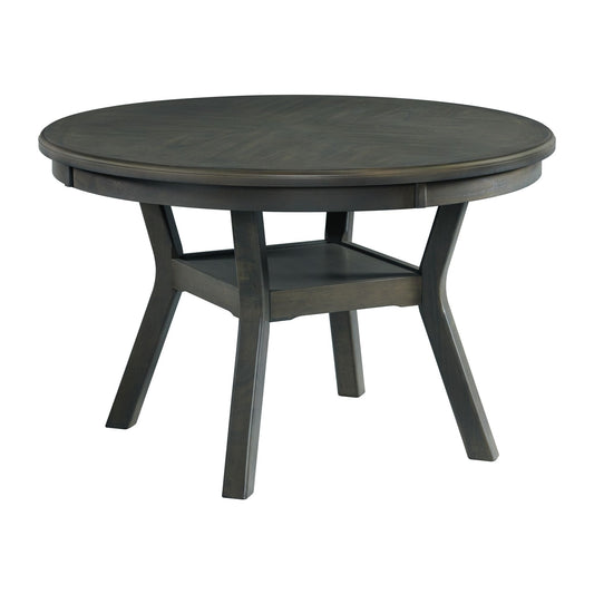 Amherst Dining Table w/Wood Leg Grey Finish