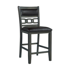 Amherst 5PC Counter Height Dining Set in Grey-Table & Four PU Chairs