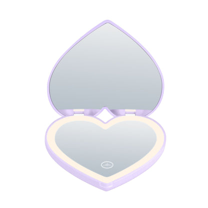 Amour LED Heart Compact Mirror