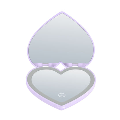 Amour LED Heart Compact Mirror