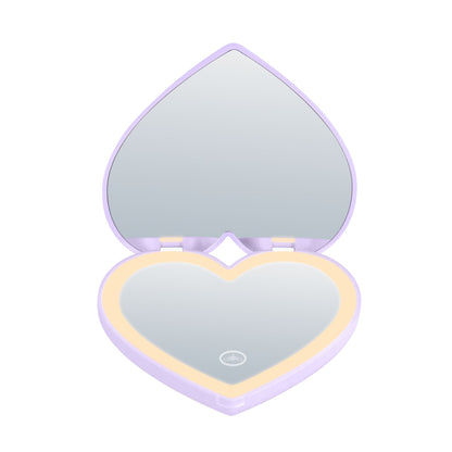 Amour LED Heart Compact Mirror