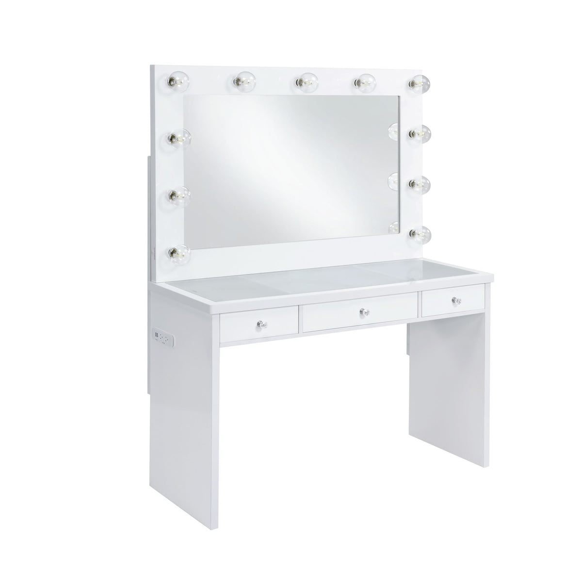 Ariana Complete Dressing Table With Lightbulbs