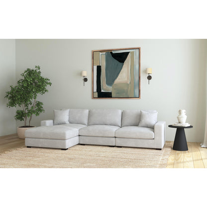 Arizona Modular 3PC Sectional Set with LHF Chaise in Steno Stone