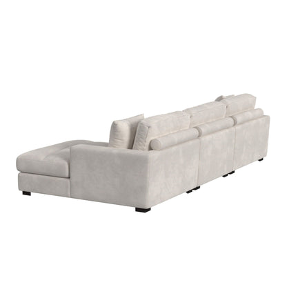 Arizona Modular 3PC Sectional Set with RHF Chaise in Steno Beige