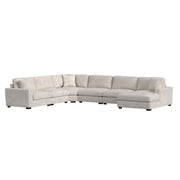 Arizona Modular 6PC Sectional Set with RHF Chaise in Steno Beige