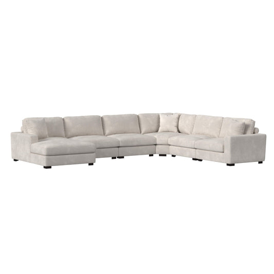 Arizona Modular 7PC Sectional Set with LHF Chaise in Steno Beige